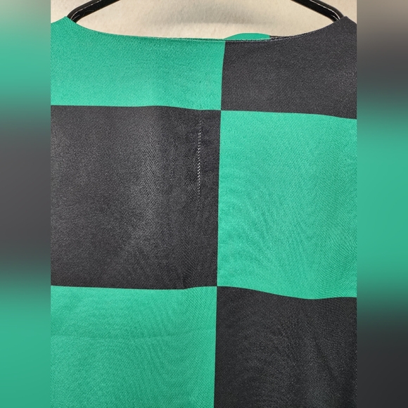 Demon Slayer Tanjirou Kamado Robe Unisex Green & Black Checkered Costume Small - Picture 5 of 11